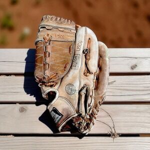 Vintage USCG Primo Top Grain Leather Rawhide Baseball Mitt Right Throw #3769